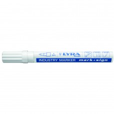 Lyra industriemarker lak wit (10st)