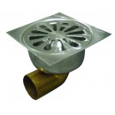 klokput inox 10x10 zijuitlaat