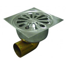 klokput inox 10x10 zijuitlaat