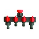 PA742331 kraanstuk 4 uitgangen 3/4"- 1" blister PA742331 kraanstuk 4 uitgangen 3/4"- 1" blister