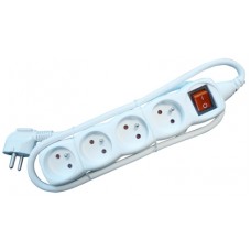 stekkerblok 4 met switch en kabel 1.5m